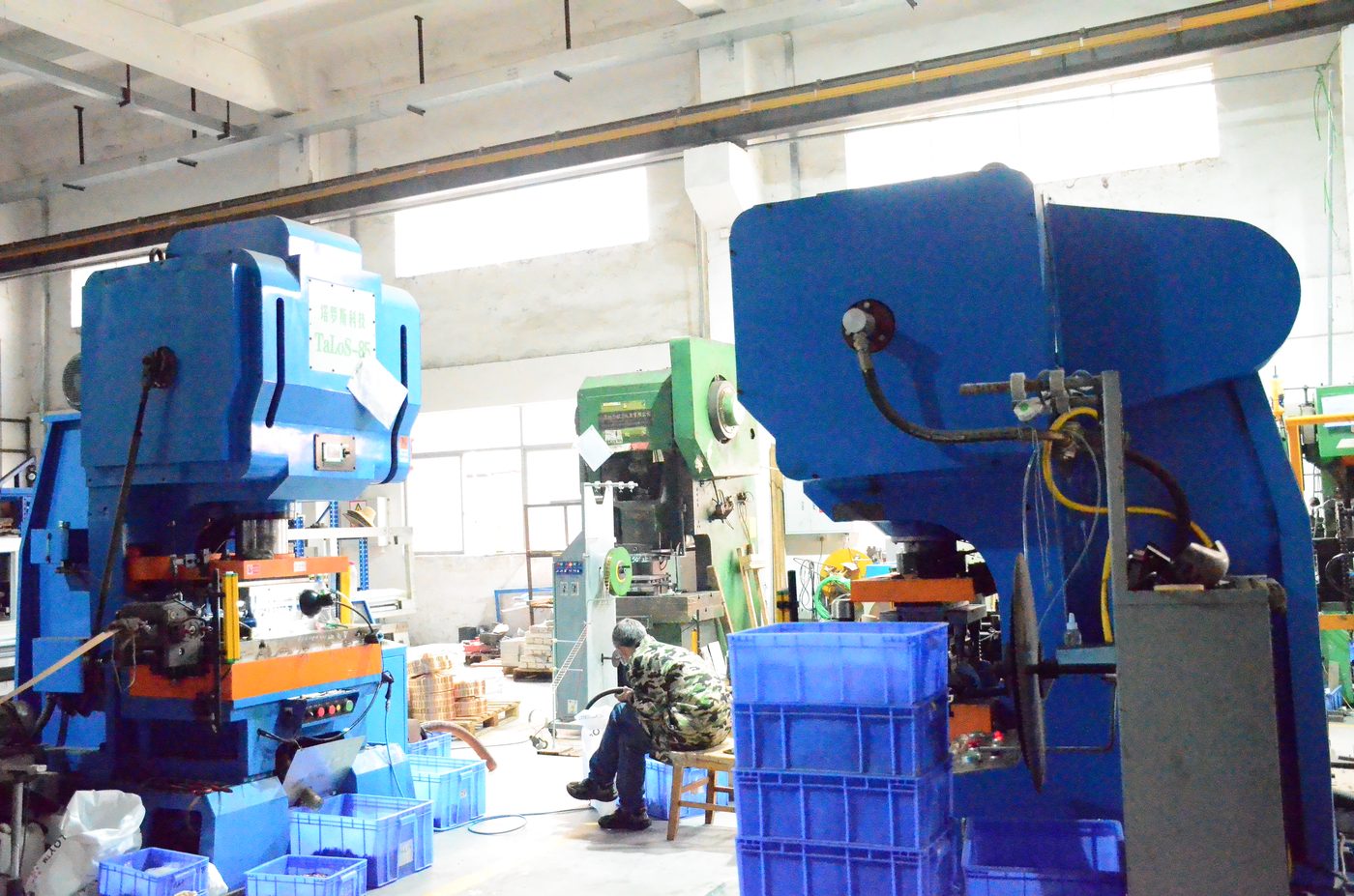 Press and forming equipment on the factory floor