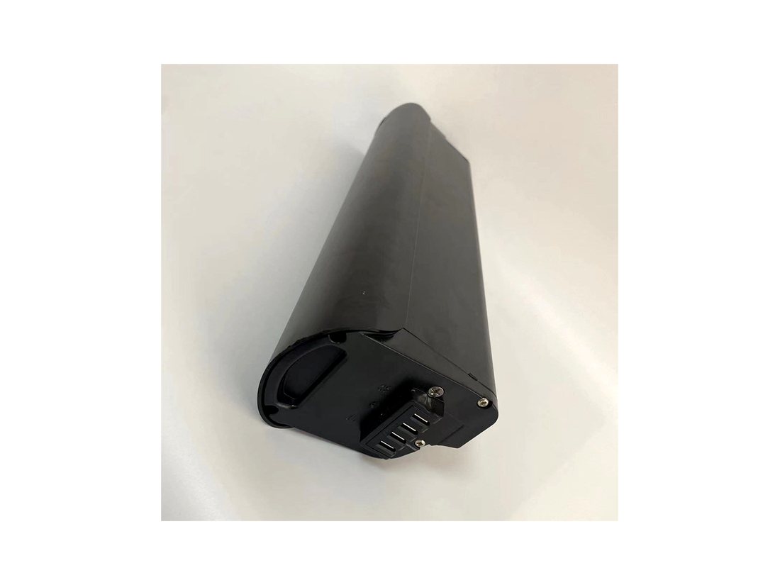 Downtube e-bike battery case, ALX030, shown from the drive side