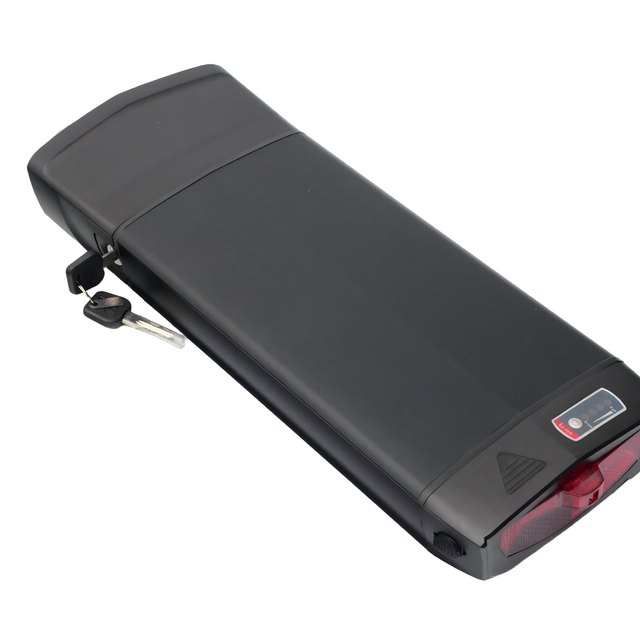 Rear rack empty e-bike battery case