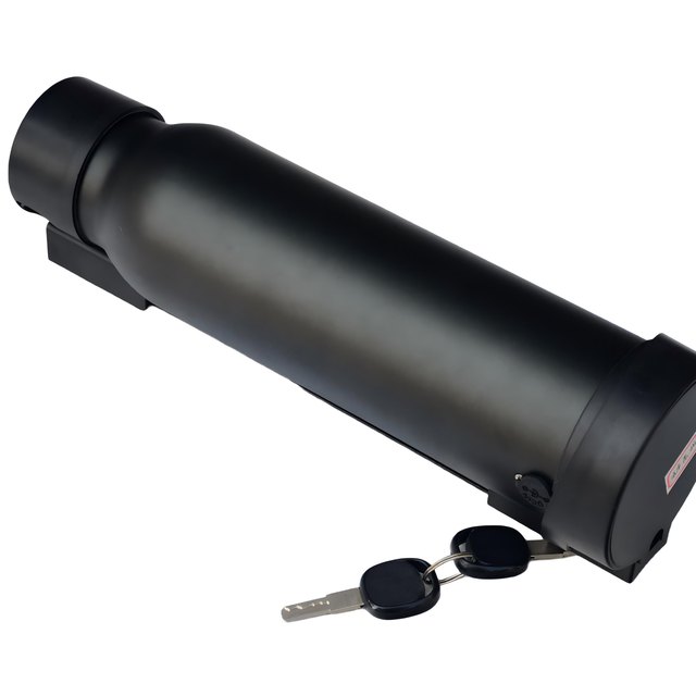 Water bottle mount empty e-bike battery case